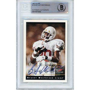 Bryant Westbrook Signed 1997 Score Football Card Beckett UT Longhorns Autograph
